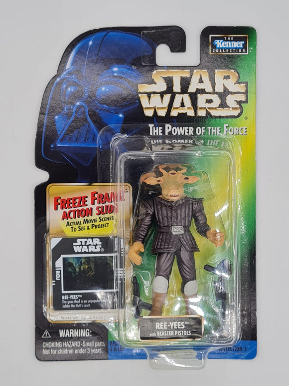 REE-YEES STAR WARS POWER OF THE FORCE GREEN CARD 001
