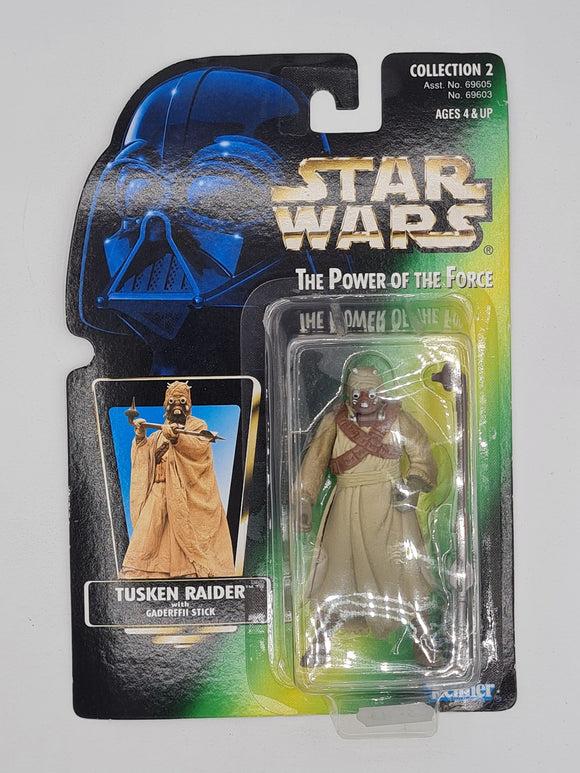 TUSKEN RAIDER STAR WARS POWER OF THE FORCE GREEN CARD 001