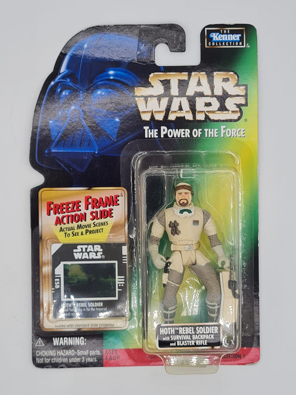 HOTH REBEL SOLDIER STAR WARS POWER OF THE FORCE GREEN CARD 001