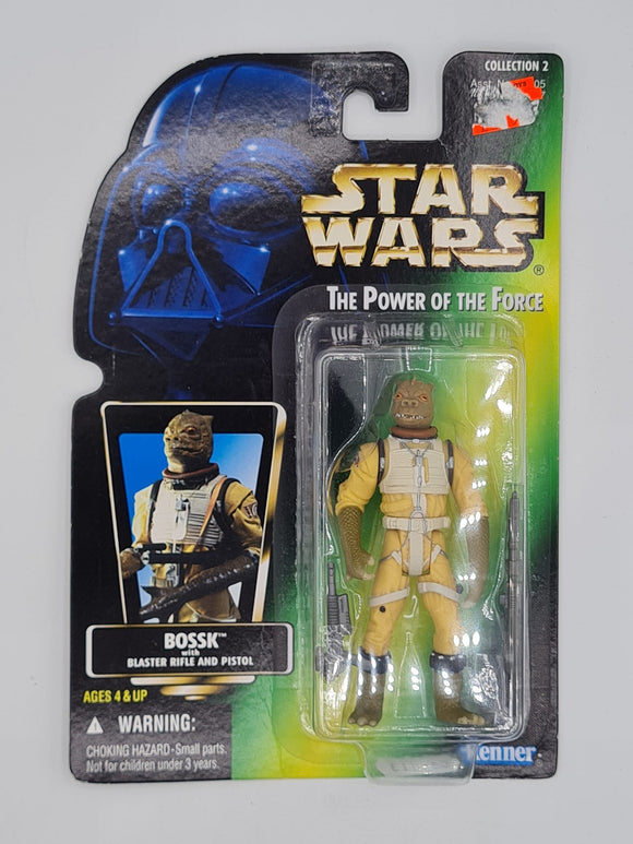 BOSSK STAR WARS POWER OF THE FORCE GREEN CARD 001