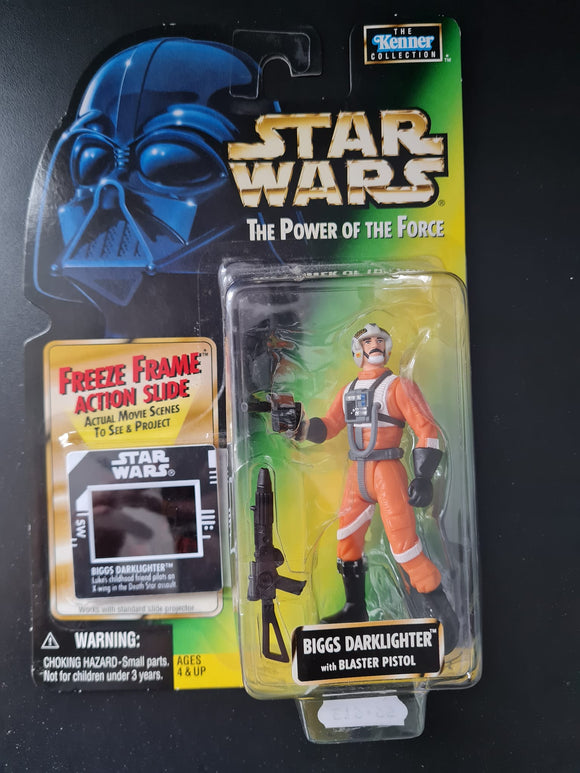 STAR WARS POWER OF THE FORCE BIGGS DARKLIGHTER FREEZE FRAME