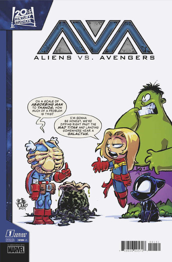 ALIENS VS AVENGERS #1 SKOTTIE YOUNG VARIANT