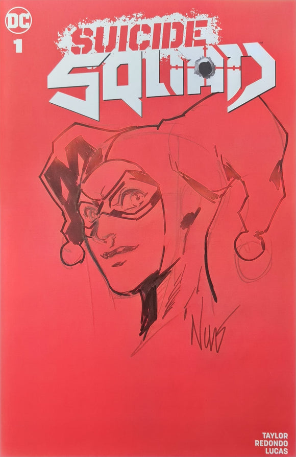 SUICIDE SQUAD #1 SIGNED AND SKETCHED BY EDDIE NUNEZ