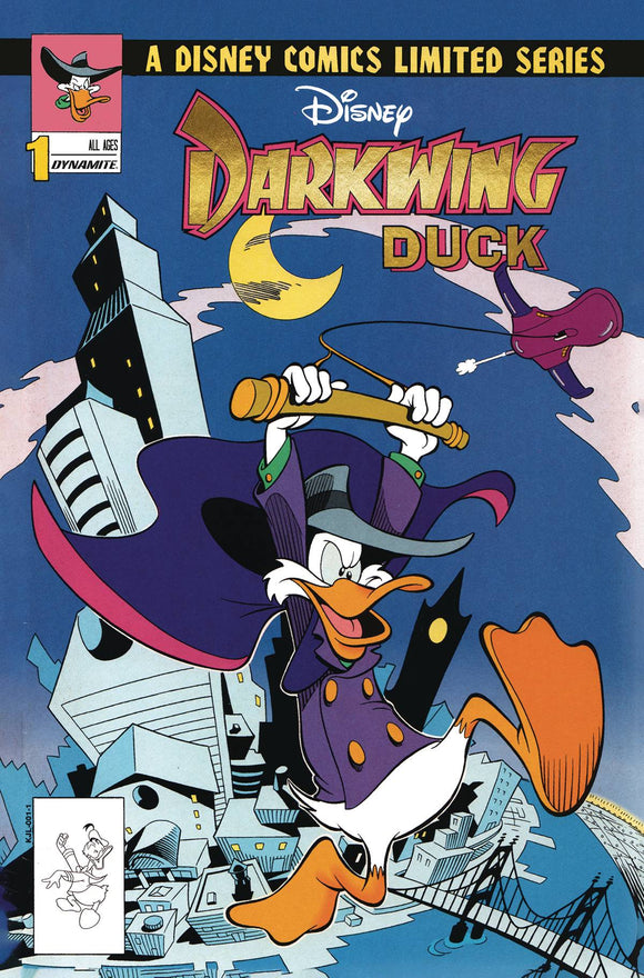 DARKWING DUCK #1 FACSIMILE GOLD FOIL LOGO