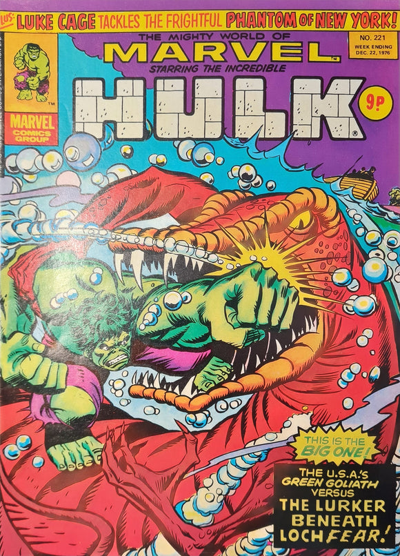 THE MIGHTY WORLD OF MARVEL STARRING THE INCREDIBLE HULK #221