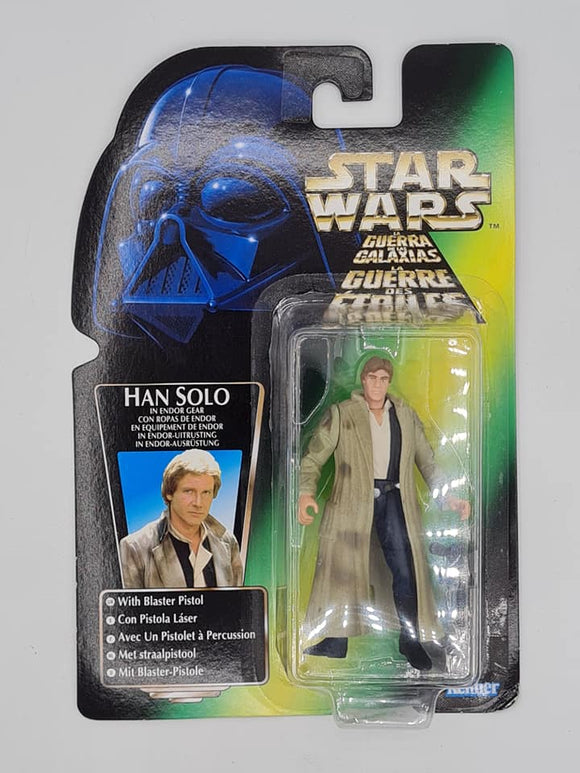 HAN SOLO ENDOR GEAR STAR WARS POWER OF THE FORCE GREEN CARD 002