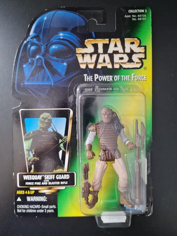 STAR WARS POWER OF THE FORCE WEEQUAY SKIFF GUARD