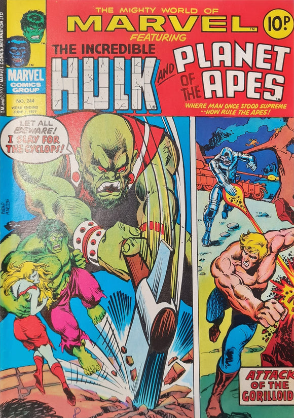 THE MIGHTY WORLD OF MARVEL STARRING THE INCREDIBLE HULK #244