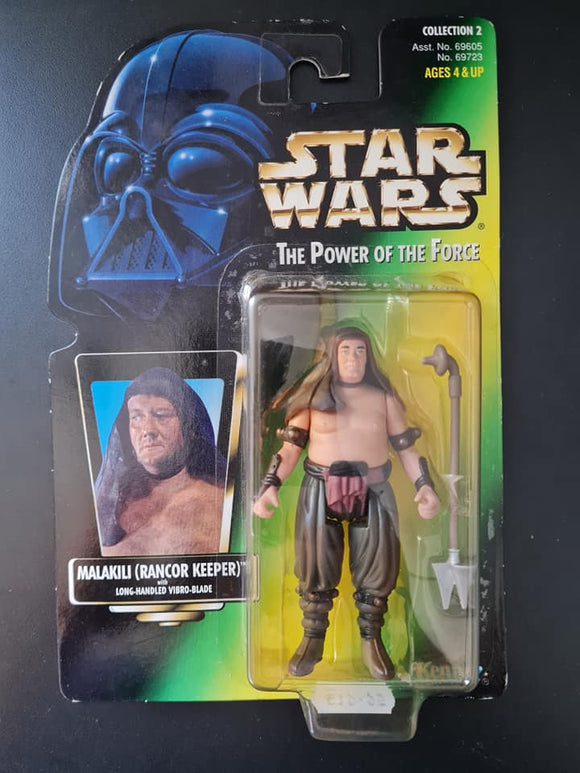 STAR WARS POWER OF THE FORCE RANCOR KEEPER MALAKILI