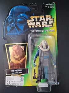 STAR WARS POWER OF THE FORCE BIB FORTUNA HOLOGRAM CARD