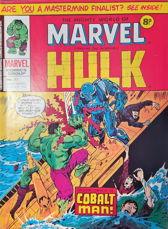 THE MIGHTY WORLD OF MARVEL STARRING THE INCREDIBLE HULK #182