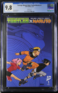 TEENAGE MUTANT NINJA TURTLES NARUTO #1 COVER C CGC 9.8