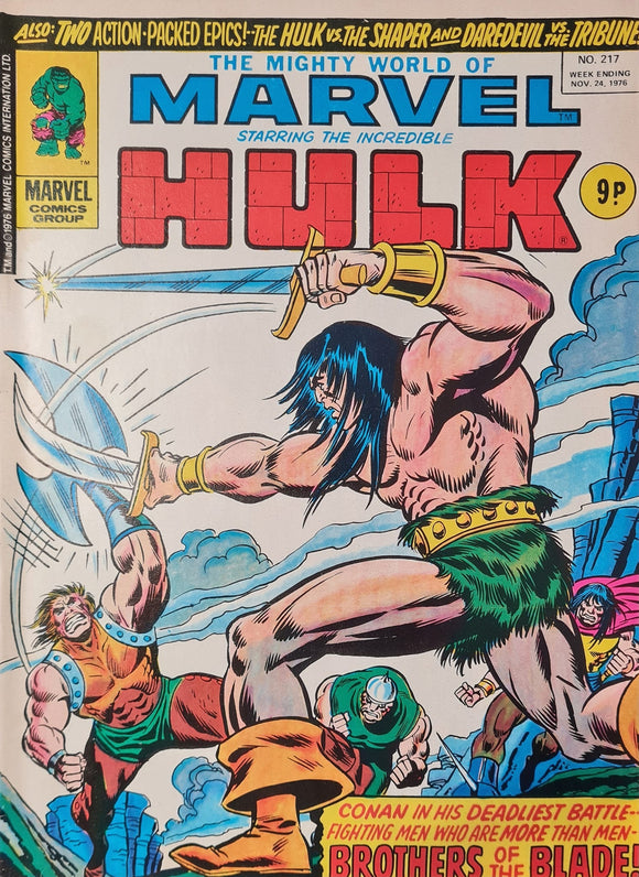 THE MIGHTY WORLD OF MARVEL STARRING THE INCREDIBLE HULK #217