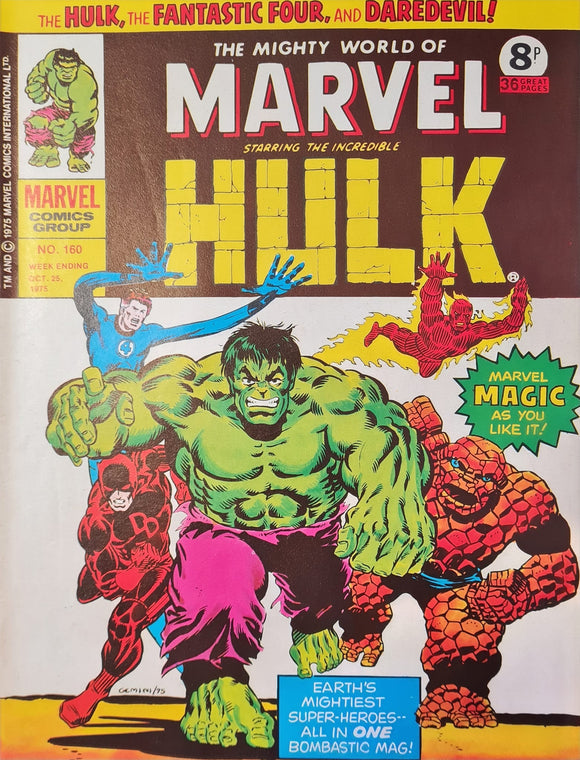 THE MIGHTY WORLD OF MARVEL STARRING THE INCREDIBLE HULK #160