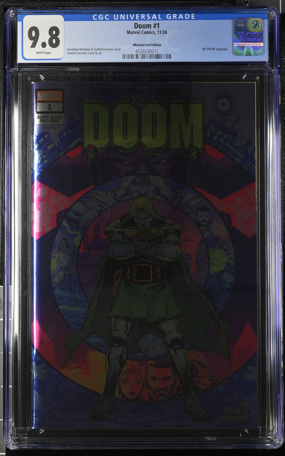 DOOM #1 WHATNOT FOIL VARIANT CGC 9.8