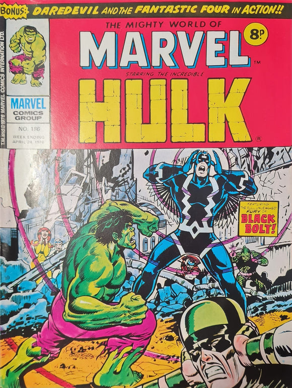THE MIGHTY WORLD OF MARVEL STARRING THE INCREDIBLE HULK #186