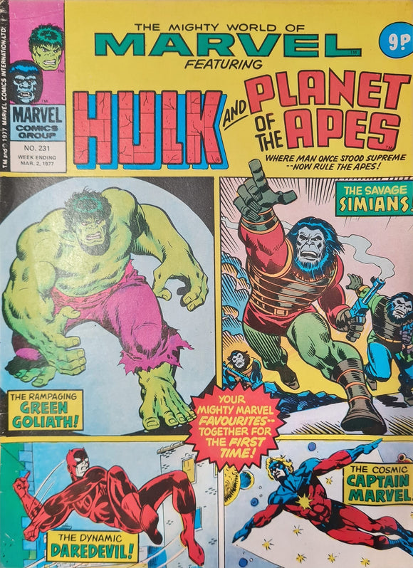 THE MIGHTY WORLD OF MARVEL STARRING THE INCREDIBLE HULK #231