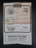 RADAR LASER CANNON STAR WARS KENNER 1982 COMPLETE BOXED 002