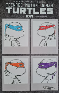 TEENAGE MUTANT NINJA TURTLES #1 SIGNED AND SKETCHED BY SAJAD SHAH