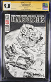 TRANSFORMERS #25 SIGNED AND SKETCHED BY STEPHEN BASKERVILLE CGC 9.8 4686900001