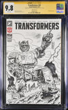TRANSFORMERS #25 SIGNED AND SKETCHED BY STEPHEN BASKERVILLE CGC 9.8 4686900002