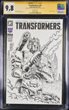 TRANSFORMERS #25 SIGNED AND SKETCHED BY STEPHEN BASKERVILLE CGC 9.8 4686900003