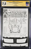 TRANSFORMERS #1 40TH ANNIVERSARY REPRINT SIGNED AND SKETCHED BY LEE BRADLEY CGC 7.5 4686900007