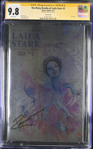 THE MANY DEATHS OF LAILA STARR #1 FOIL DEATH VARIANT SIGNED BY RAM V CGC 9.8