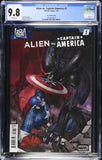 ALIEN VS CAPTAIN AMERICA #1 (MARVEL COMICS 2025) INHYUK LEE VARIANT CGC 9.8 4716052023