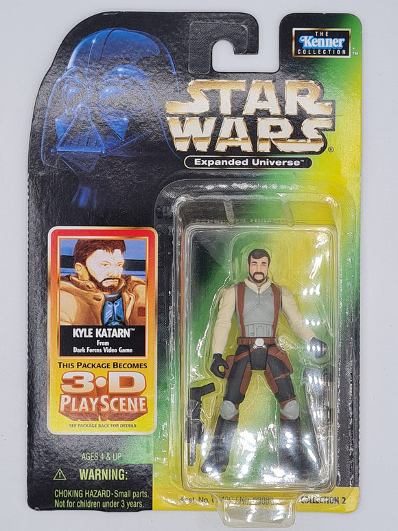 KYLE KATARN STAR WARS POWER OF THE FORCE EXTENDED UNIVERSE GREEN CARD 001