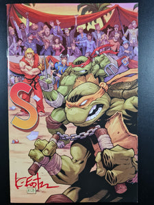 TEENAGE MUTANT NINJA TURTLES STREETFIGHTER #1 ECLECTABLES EXCLUSIVE SIGNED BY KEVIN EASTMAN