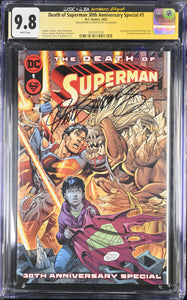 DEATH OF SUPERMAN 30TH ANNIVERSARY SPECIAL SIGNED BY DAN JURGENS CGC 9.8