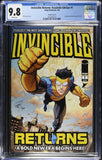 INVINCIBLE RETURNS #1 FACSIMILE COVER B VARIANT CGC 9.8 4763797013