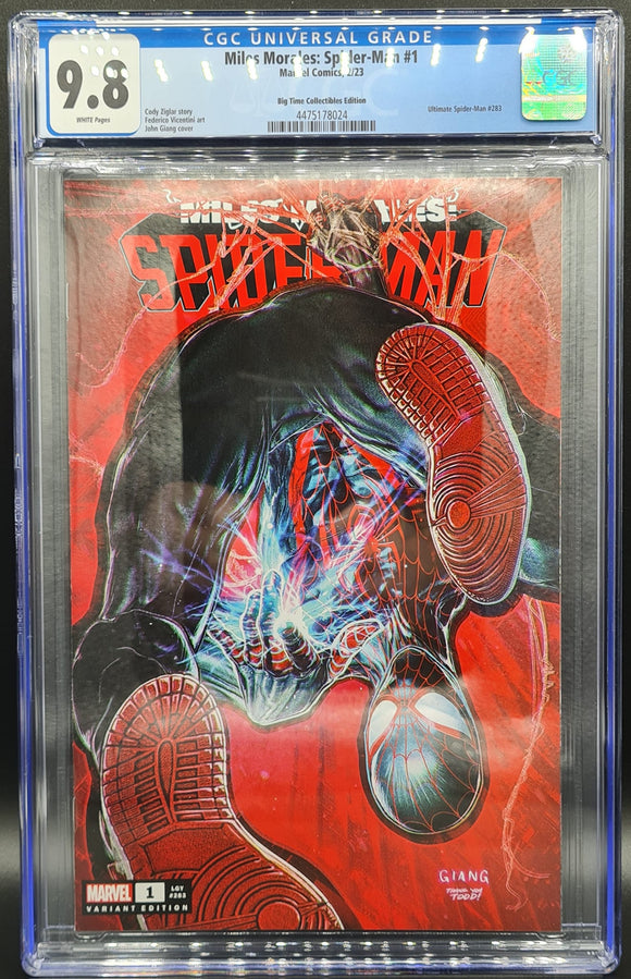 MILES MORALES SPIDER-MAN #1 GIANG BIG TIME COLLECTIBLES VARIANT CGC 9.8