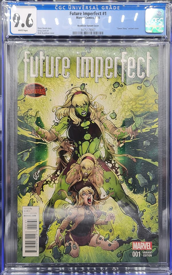 SECRET WARS FUTURE IMPERFECT #1 GWEN STACY VARIANT CGC 9.6