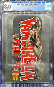 VAMPIRELLA AND THE SECRET LEGION #1 J SCOTT CAMPBELL VARIANT CGC 8.0