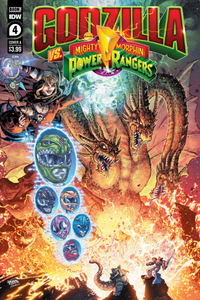 GODZILLA VS MIGHTY MORPHIN POWER RANGERS #4 COVER A