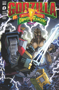 GODZILLA VS MIGHTY MORPHIN POWER RANGERS #2 COVER B