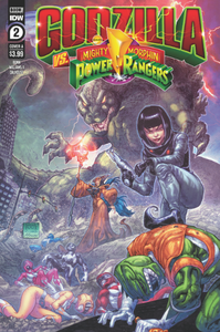 GODZILLA VS MIGHTY MORPHIN POWER RANGERS #2 COVER A