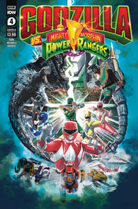 GODZILLA VS MIGHTY MORPHIN POWER RANGERS #4 COVER B