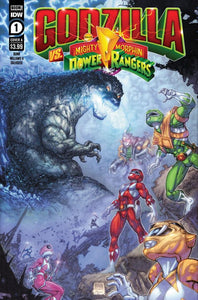 GODZILLA VS MIGHTY MORPHIN POWER RANGERS #1 COVER A